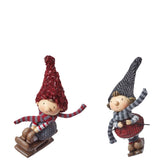 Suspensions Figurines de Noël Enfants Olaf sur luge